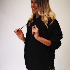 Sudadera oversize cinturón