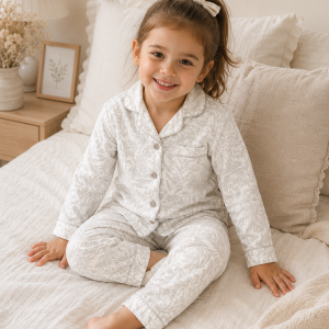 Pijama PIMA Girl Toile de Jouy Gris