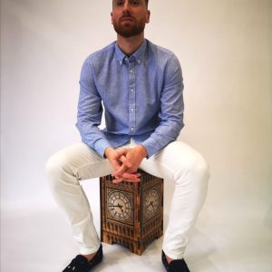 Camisa jaspeada en punto de lino
