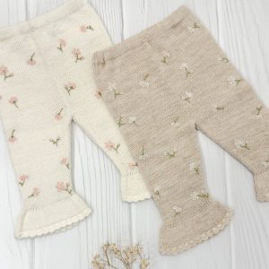 Pantalón tejido Alpaca Bordado