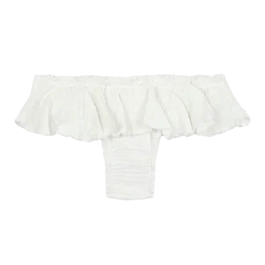 Braga con volantes Bambula blanca