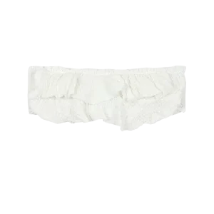 Bandeau con volantes Bambula Blanca