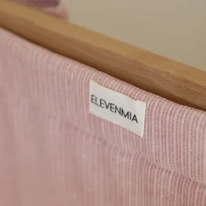 Protector Cuna Mini Stripe Rosa 70x140