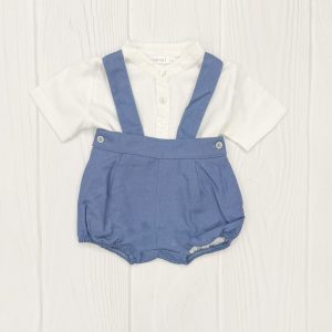 Short con tiradores PIMA Azul Francia
