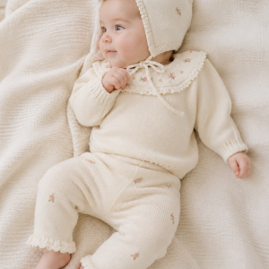 Set tejido Alpaca – Bata / Pantalón / Capota