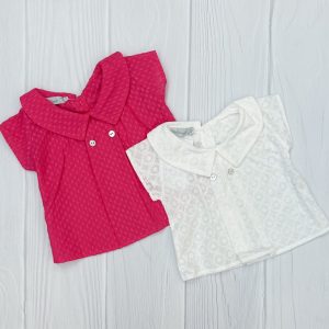 Camisa Cuello Bote Broderie