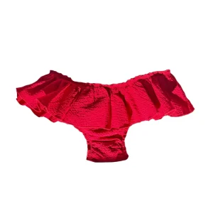Braga con volantes rojo
