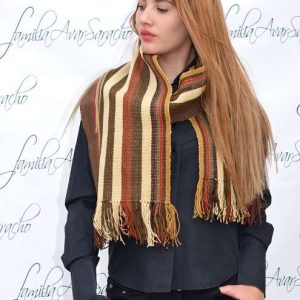 Bufanda N106  «Familia Avar Saracho» Realizado en lana de oveja – SOLO POR PEDIDO