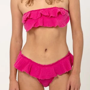 Bandeau Volantes Bambula Fucsia