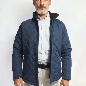 Blue Quilted Jacket