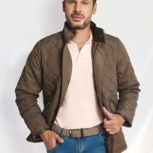 Brown Quilted Jacket