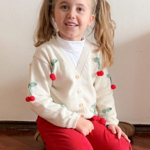 Saco tejido Alpaca Cherry