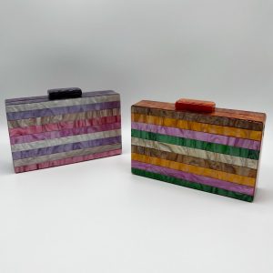 Cartera fiesta rayas