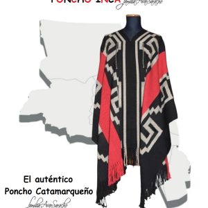 PONCHO A180 DE OVEJA CATAMARQUEÑO INCA «FAMILIA AVAR SARACHO» – DISPONIBLE