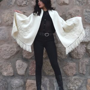 CHAL DE OVEJA CB001 BORDADO – SOLO POR PEDIDO