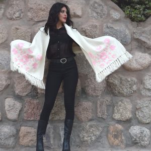 CHAL DE OVEJA CB003 BORDADO – SOLO POR PEDIDO