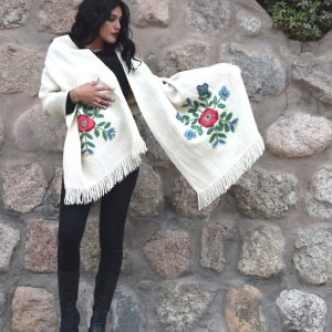 CHAL DE OVEJA CB004 BORDADO – SOLO POR PEDIDO