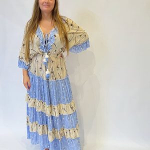 Vestido estampado espejos mixto