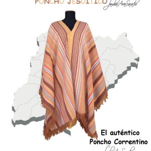 PONCHO O006/2 DE OVEJA CORRENTINO «FAMILIA AVAR SARACHO»  -SOLO POR PEDIDO