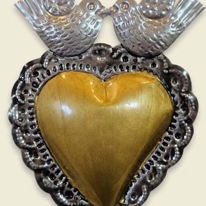 Corazón Hojalata Dorado