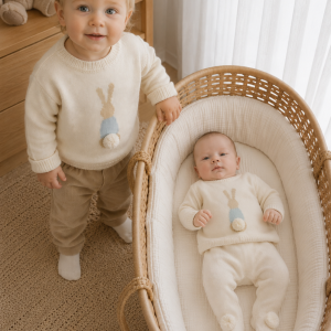 Sweater tejido Alpaca Bunny Tail Crudo
