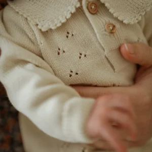 Conjunto Polo + Culotte Tricot Beige
