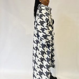 Abrigo estampado chevron