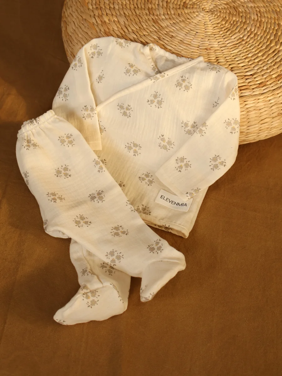 Conjunto Camisa Cruzada + Polainas Gasa SIA Gris - Imagen 6