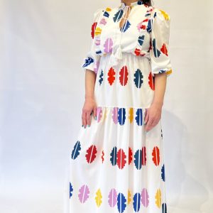 Vestido largo estampado