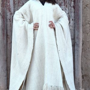 PONCHO DE LLAMA L309 GRUESO, LARGO – SOLO POR PEDIDO