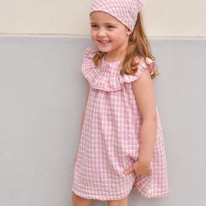 Vestido Josefa Cuadrille Rosa