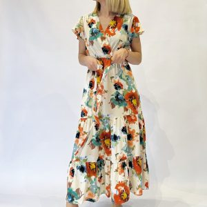 Vestido midi estampado