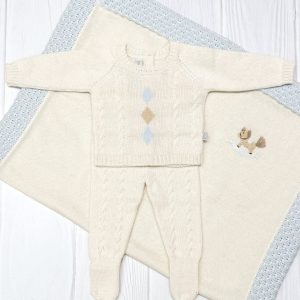 Conjunto tejido Alpaca Rombos