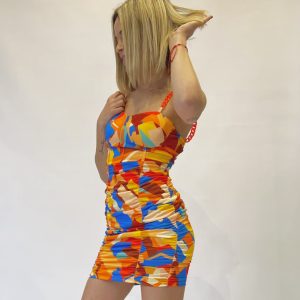 Vestido ajustado estampado