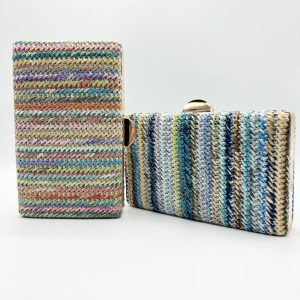 Cartera fiesta rafia