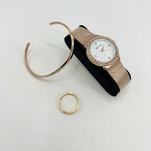 Conjunto reloj+pulsera+anillo