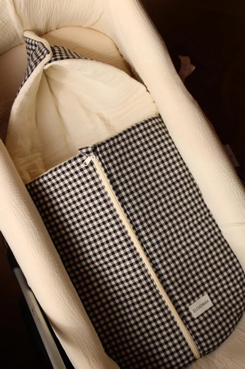 Saco Capazo Vichy Classic + Gasa Cruda - Imagen 9