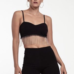 Top Flecos Strass