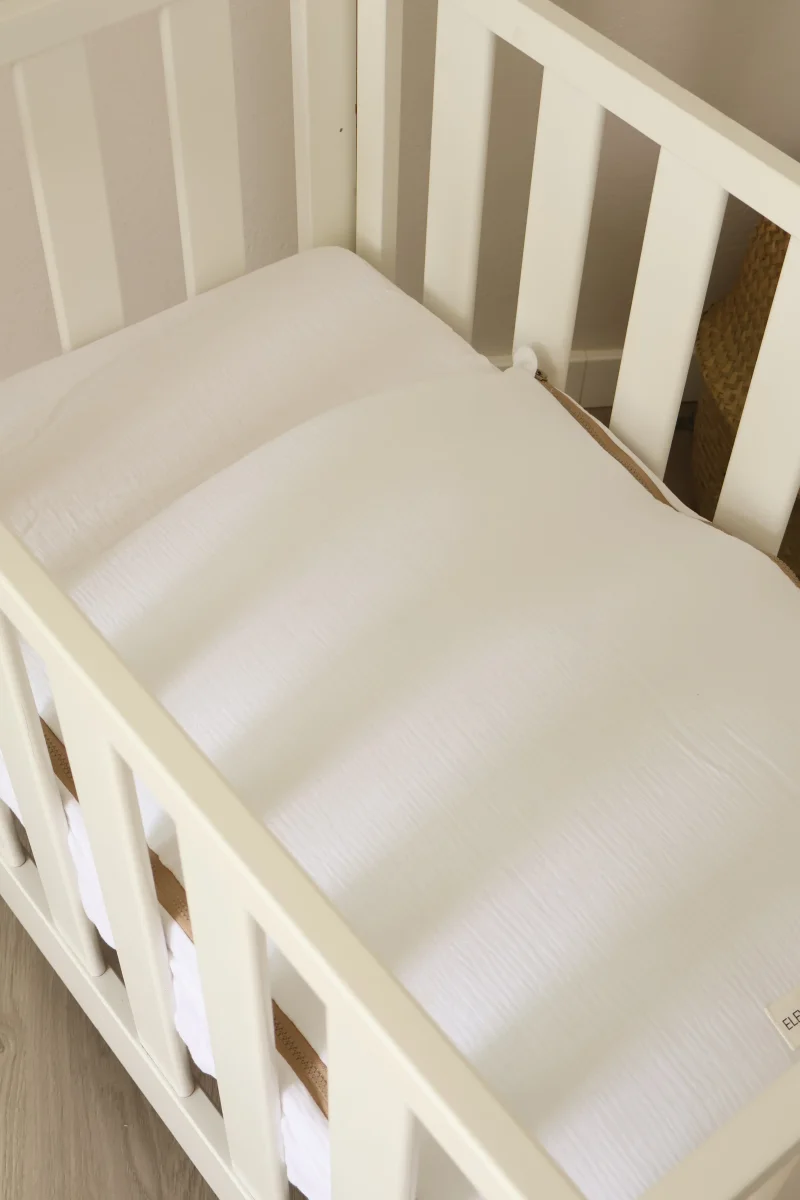 Saco Bajera Minicuna 80x50 Gasa Blanca - Imagen 4