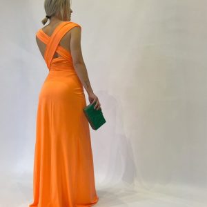 Vestido Nylon Escote Cruzado