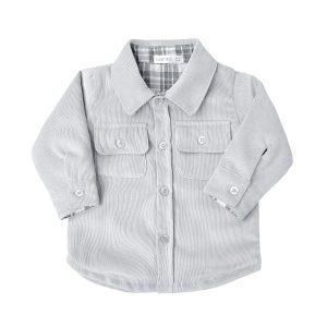 Camisa Cotele Griș Forro Franela PIMA