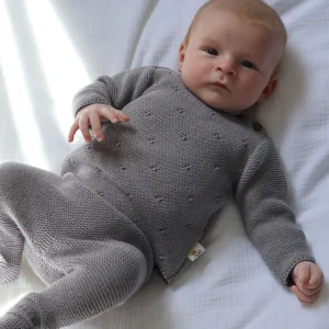 Conjunto Punto Tricot Gris