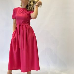 Vestido Midi con Cinturón