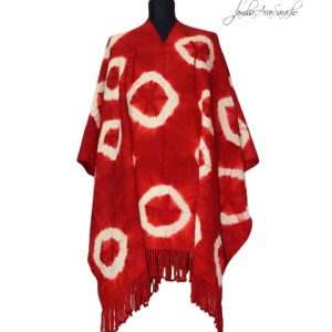 PONCHO DE ARGOLLAS G105 – UN PAÑO – TRAMA Y URDIMBRE FINA -SOLO POR PEDIDO