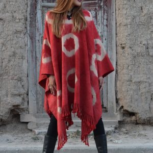 PONCHO DE ARGOLLAS G116 – UN PAÑO – TRAMA Y URDIMBRE FINA – SOLO POR PEDIDO