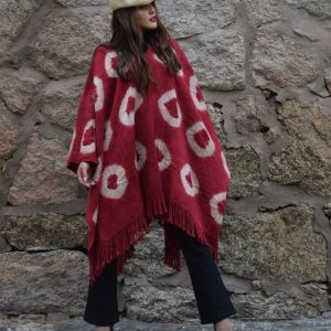 PONCHO DE ARGOLLAS G126 – UN PAÑO – TRAMA Y URDIMBRE FINA – SOLO POR PEDIDO