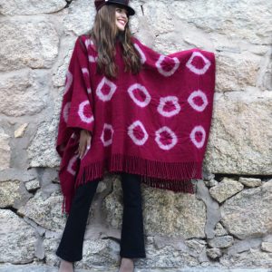 PONCHO DE ARGOLLAS G127 – UN PAÑO – TRAMA Y URDIMBRE FINA – SOLO POR PEDIDO