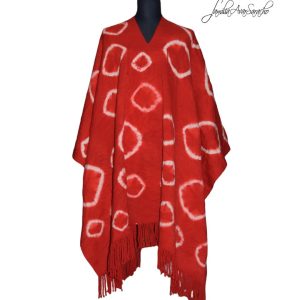 PONCHO DE ARGOLLAS G132 – UN PAÑO – TRAMA Y URDIMBRE FINA – DISPONIBLE