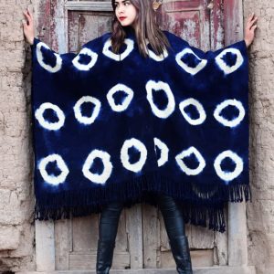 PONCHO DE ARGOLLAS G403 – UN PAÑO – TRAMA Y URDIMBRE FINA – SOLO POR PEDIDO