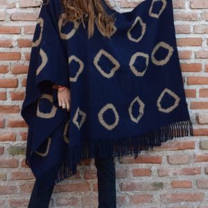 PONCHO DE ARGOLLAS G442 – UN PAÑO – TRAMA Y URDIMBRE FINA – SOLO POR PEDIDO